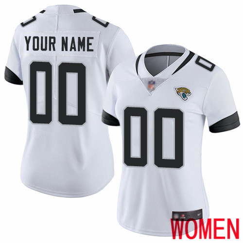 Limited White Women Road Jersey NFL Customized Football Jacksonville Jaguars Vapor Untouchable->customized nfl jersey->Custom Jersey